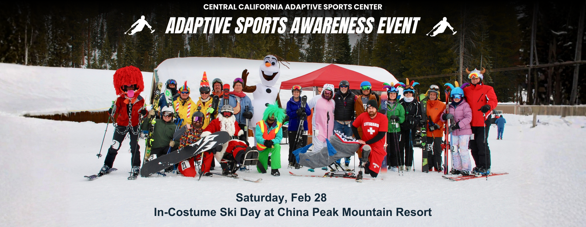 Adaptive Sports Awareness Feb 28 In-Costume Ski Day